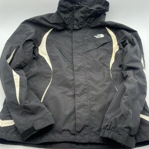 The North Face Hyvent Ski Shell Jacket - Black/White - Womens Large